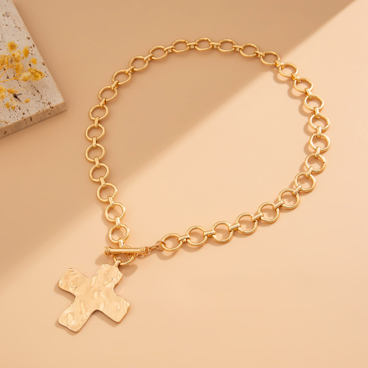Wholesale Punk ins style cross pendant necklace